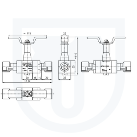 Ball valve PN 250